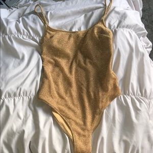 Gold Sparkly Swimsuit